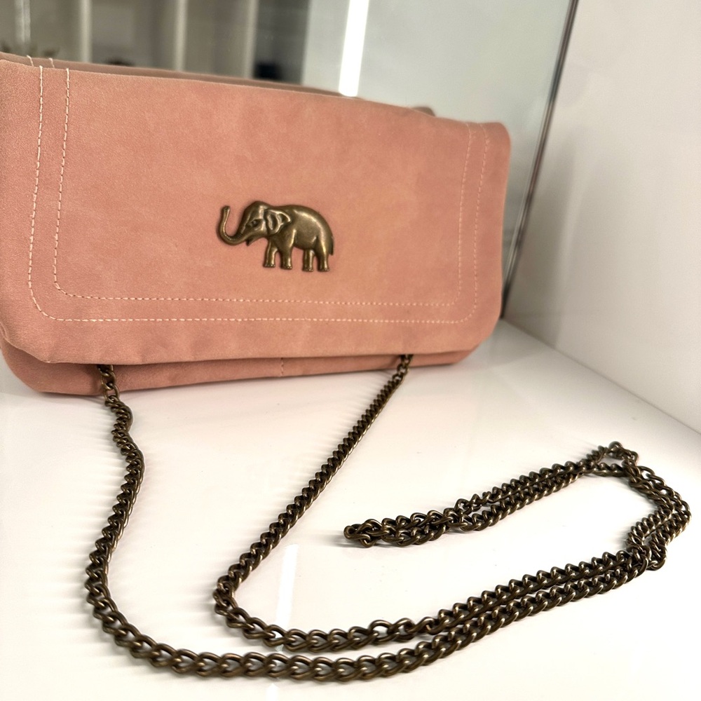 Crossbody Bag with Elephant Detail